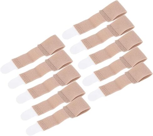 Toe Separators, 10 Pcs Toe Cushioned Bandages, Toe Finger Buddy Bands for Correcting Hammer Crooked Overlapping Broken Toes, Finger Protectors Straighteners, Hammer Toe Splints in Saudi Arabia