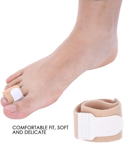 Toe Separators, 10 Pcs Toe Cushioned Bandages, Toe Finger Buddy Bands for Correcting Hammer Crooked Overlapping Broken Toes, Finger Protectors Straighteners, Hammer Toe Splints in Saudi Arabia