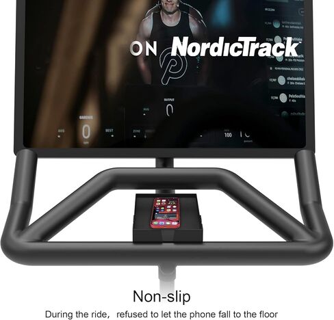 لحامل هاتف Peloton، 8.46 بوصة × 4.1 بوصة، لملحقات Peloton، حامل الهاتف الخلوي لدراجة Peloton Bike & Bike+، مضاد للانزلاق لحامل هاتف Peloton، صينية تثبيت iPhone in Kuwait