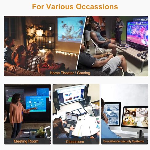 محول HDMI 5x1 من TESmart، 5 في 1 خارج 4K@60 هرتز، محول HDMI CEC والتبديل التلقائي مع جهاز التحكم عن بعد بالأشعة تحت الحمراء، 5 منافذ HDMI محدد متوافق مع HDTV DVD Xbox PS4/PS5 Apple Roku TV in Kuwait