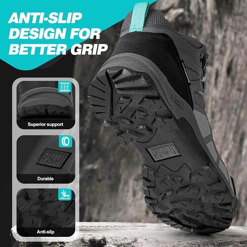 إمرأة مقاوم للماء أحذية التنزه عدم الانزلاق في الهواء الطلق المرأة حذاء للسير مسافات طويلة أحذية التنزه النسائية الرحلات التخييم درب دائم الأحذية in Kuwait