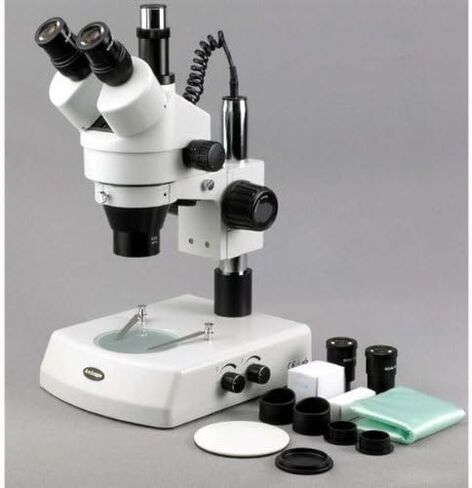 3.5X-90X Stereo Zoom Microscope w Dual Halogen Lights + 10MP Camera in Saudi Arabia