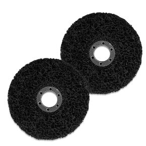 عبوتان من عجلة تجريد الطلاء مقاس 4.5 بوصة × 7/8 بوصة لقرص إزالة طلاء طاحونة الزاوية للطلاء والصدأ والطلاء وإزالة اللحام والأكسدة (أسود) in Kuwait