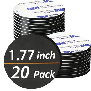 20 قطعة من النقاط المغناطيسية الكبيرة المستديرة مع دعامة لاصقة، نقطة مغناطيسية 45 مم مع لاصق ذاتي لمشاريع الحرف اليدوية DIY السبورة البيضاء والثلاجة in Kuwait