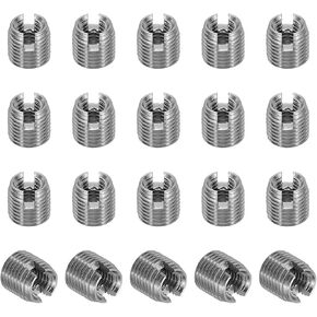 Self-Tapping Threaded Inserts, 20 Pcs M3 X M5 X 5Mm 303 Stainless Steel Thread A - Size: M3 X M5 X 5Mm in Saudi Arabia