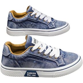 Men's Skate Shoes Trendy Canvas Casual Sports Shoes for Daily Vintage Style Street-Inspired Men's Canvas Sneakers in Kuwait