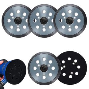 5 قطع من وسادة قرص الصنفرة مقاس 5 بوصات و8 فتحات بديلة لخطاف وحلقة الصنفرة المتوافقة مع BO5010، BO5011، BO5020، BO5021K، BO5030K، BO5031K، BO5041 (5) in Kuwait