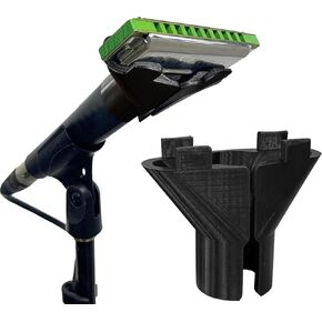 Harmonica Holder for 10 Hole Diatonic Harp, Hands-Free Mic Clip Compatible with Shure SM57 & 545SD-LC – 3D Printed Slide-On Attachment, Fixed Distance Acoustic Cup Design, Quick-Change Setup in Kuwait