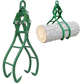 Timber Claw Hook, 4-Claw 28-Inch Log Grapple Tongs with Swivel Steel, 31" Max Opening, 2200LBS Capacity for Tractors, ATVs, Trucks & Forklifts in Kuwait