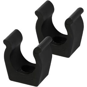 مشابك سلم القارب، 1 ​​بوصة مشابك سلم/عمود مصبوبة بالحقن من النايلون الأسود، دعامة حامل مشبك زنبركي خفيفة الوزن لتخزين آمن للعمود والعتاد على الاستخدام البحري، واليخوت، والمركبات الترفيهية، والأرصفة، حزمة من 2 in Kuwait