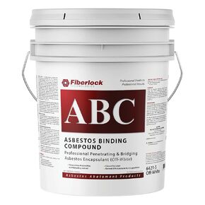 Fiberlock ABC Asbestos Binding Compound, Off White, 5 Gallons, Friable Asbestos Abatement Solution, Dilute with Water for Versatile Applications, Non-Flammable, Meets EPA Requirements in Saudi Arabia