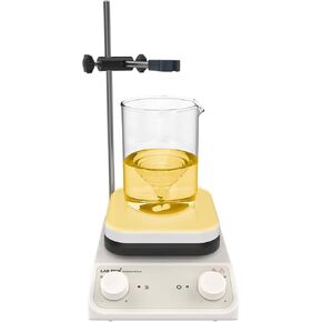 LAB FISH Magnetic Stirrer Hot Plate HS-6C 280°C/536°F, 5.2 inch Hotplate, Digital Magnetic Mixer, 200-1500 RPM, 3L Capacity, External Temp Probe & Stir Bar Included, 110V in Kuwait
