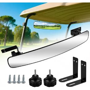 Golf Cart Rear View Mirror - 16.5" Wide 180° Panoramic, Easy Installation for EZGO, Club Car, Yamaha & Other Golf Carts in Kuwait
