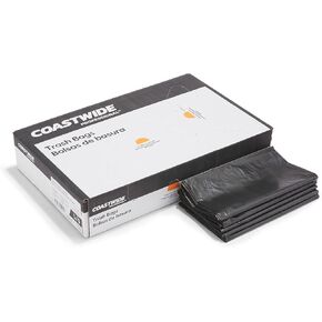 Coastwide Professional 40-45 Gallon Trash Bag, 40" x 48", Low Density, 1.5 mil, Black, 50 Bags/Box in Kuwait