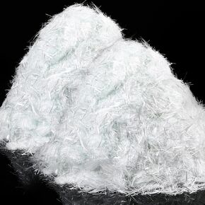 Frienda 6.6 Lb Fiberglass for Concrete Cement Mortar Mix Reinforcement Anti Seepage Anti Cracking Glass Fibers Concrete White Fiber Glass for Concrete Building Walls Garden Floor, 0.75 Inches/ 19 mm in Kuwait