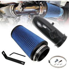 4" Air Intake System Air Intake Pipe with Oiled Filter Compatible with Ford F250 F350 F450 7.3L Powerstroke Diesel 1999.5-2003 in Kuwait