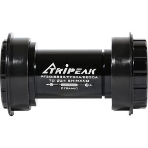 Press-Fit Bottom Bracket for PF30A (46mm) w/Ceramic Bearings for 24mm Shimano Hollowtech II Road/MTB Crankset, Compatible w/Cannondale Frame only in Kuwait