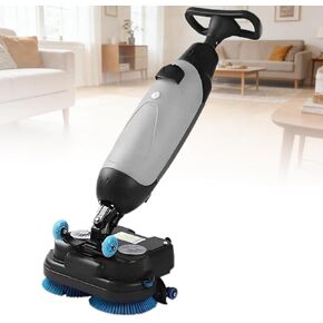 Commercial Floor Scrubber Machine,Heavy-Duty Carpet Cleaning Machine,with 17" Cleaning Width,360° Rotating Head, for Tile Hardwood Floors Marble Beige in Saudi Arabia
