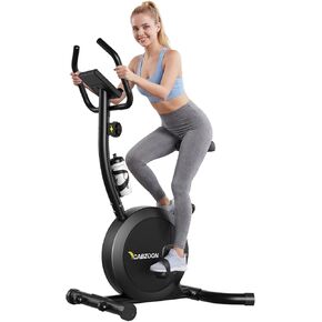 دراجة التمرين دراجات ثابتة للمنزل قابلة للتعديل في الأماكن المغلقة لركوب الدراجات دراجة مقاومة مغناطيسية للتمرين مع مقعد مريح متعدد الوظائف، شاشة LCD، 264 رطل أسود in Kuwait