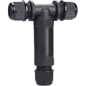 T-type three-way terminal nylon cable connector 2-5 core outdoor lighting power waterproof connector(2 core wire diameter 5 9mm) in Kuwait