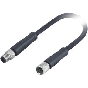 M5 Waterproof Connector 4Pin A-Code Male to Female Wire PUR Material Aviation in Kuwait