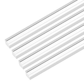 4-Pack Acrylic Square Rods, 11.81 x 0.31 Inch/ 300 x 8 mm Clear Acrylic Dowel Rods Sticks Plastic Sticks Strip for DIY Crafts Lighting Gardening Decorations in Kuwait