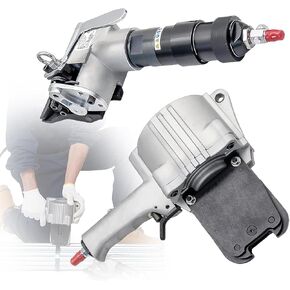 طقم شداد وسدادة حزام فولاذي هوائي من الدرجة الصناعية، يعمل على أشرطة سميكة 0.8-1.2 مم، مثالي للشحن وأشغال المعادن والبناء وتغليف البضائع الثقيلة in Kuwait