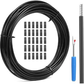 Brake Cable Housing, 5mm x 50ft Bicycle/Bike Lined Brake Cable Housing,Bicycle Brake Cable Housing,Bicycle Brake Cable Gear Wires Bikes Replacement Accessory for Mountain MTB or Road Bike, Black in Kuwait