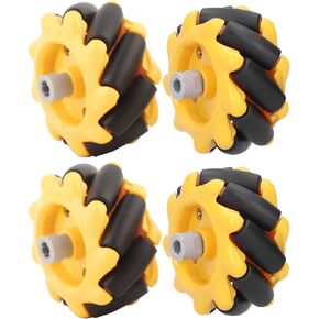 Wheel Omni Robot Mecanum Wheel Smart Robot Car Parts Accessories OmniDirectional DIY Toy Components 48mm (Two Pairs) in Kuwait