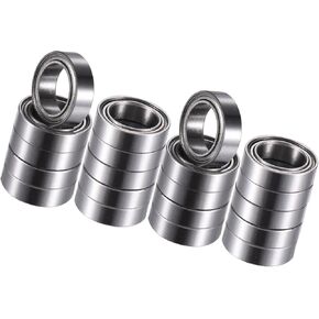 MR128ZZ 8x12x3.5mm Double Metal Shield Single Row Deep Groove Ball Bearings Silver Tone - Pack of 20 Durable Material in Kuwait
