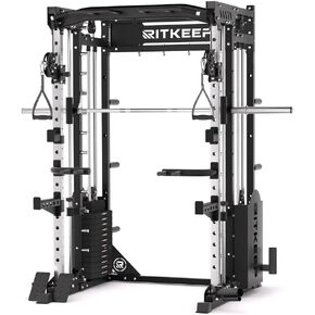 تشمل Ritkeep Pmax 5600 Pro Smith Machine ، معدات الصالة الرياضية المنزلية الكل في واحد بسعة 2200 رطل ، صف T-Bar ، مقبض واحد ، ومزيد in Kuwait
