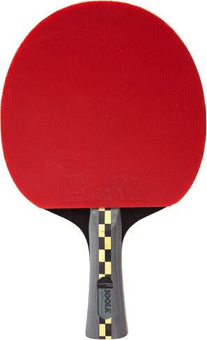 مجداف Ping Pong الاحترافي من JOOLA Carbon Pro - مضرب بتقنية خشب الكربون ومطاط JOOLA 4 You باللون الأحمر/الأسود - مضرب تنس طاولة مصمم للسرعة in Kuwait