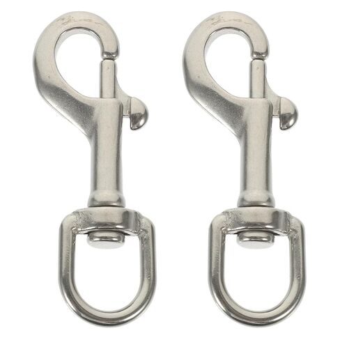 Cabilock 2pcs 316 Stainless Steel Swivel Bolt Snap Hooks 87mm Single Headed Diving Snap Hooks Heavy Duty Spring Clips for Pet Leashes and Underwater Use in Saudi Arabia