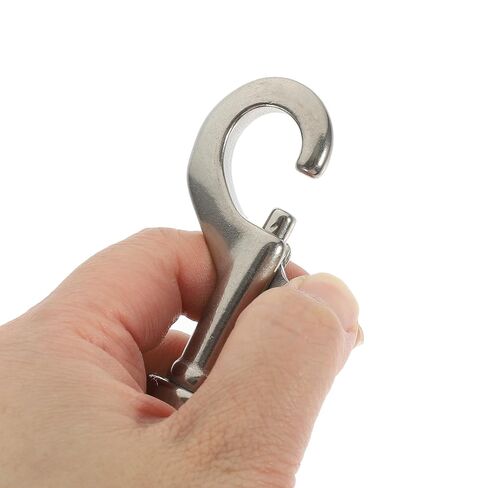 Cabilock 2pcs 316 Stainless Steel Swivel Bolt Snap Hooks 87mm Single Headed Diving Snap Hooks Heavy Duty Spring Clips for Pet Leashes and Underwater Use in Saudi Arabia