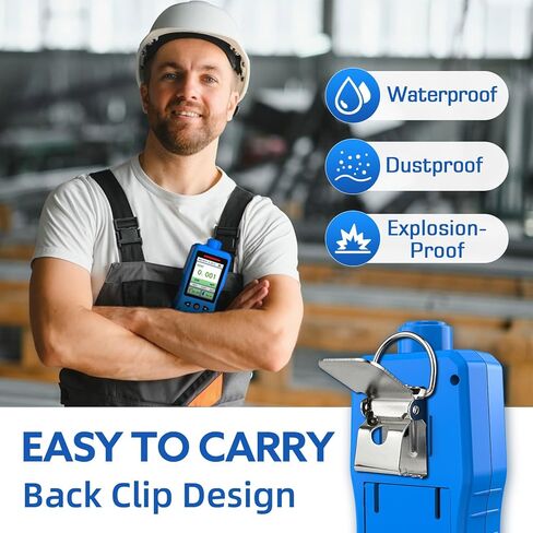 Formaldehyde Detector, Rechargeable HCHO Monitor with Vibration, Visual & Sound Alarms, Temperature Humidity Meter, Formaldehyde Air Quality Tester for Home, Work in Kuwait