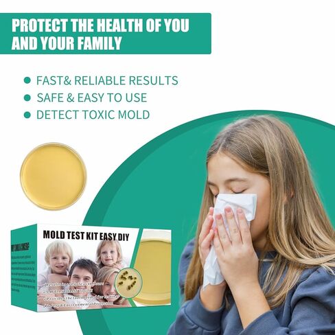 Comprehensive DIY Mold Test Kits for Home - Multiple Detection Tests for Surfaces, HVAC Systems, & Indoor Air Quality - Includes Detailed Mold - Fast, Reliable, & Safe for Both Indoor & Outdoor Use in Kuwait