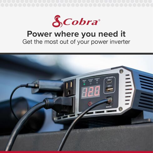 Cobra 10’ Cobra Cable Installation Kit for High Wattage Power Inverters - Compatible With 1500 Watt and 2500 Watt Output Power Inverters in Kuwait