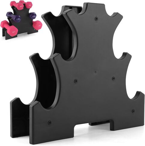 Dumbbell Rack Stand Only, A-Frame Dumbbell Storage Rack with Handle, Tree Shape Compact Weight Hold, Multilevel Weight Storage Organizer for Home Gym Workout in Saudi Arabia