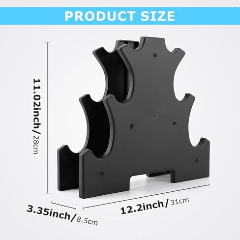 Dumbbell Rack Stand Only, A-Frame Dumbbell Storage Rack with Handle, Tree Shape Compact Weight Hold, Multilevel Weight Storage Organizer for Home Gym Workout in Saudi Arabia