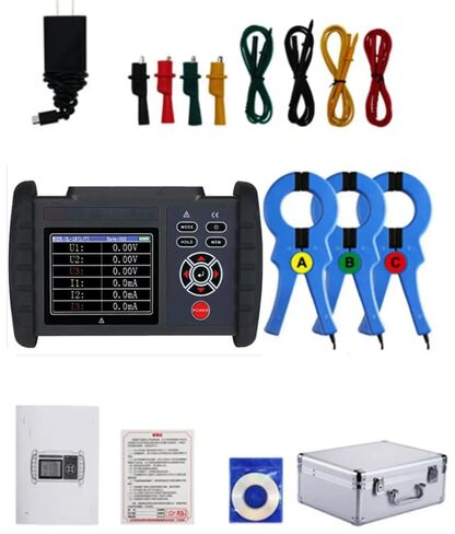 Three-Phase Digital Phase Volt Ampere Meter Test Current with Range 600v 1000A 600kW USB Interface for AC Voltage Current Phase Frequency Phase Sequence Measurement in Saudi Arabia