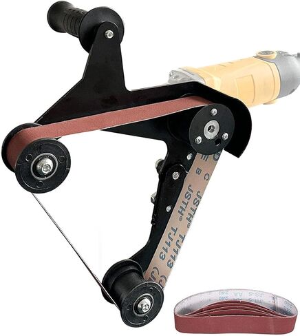 Angle Grinder Burnishing Adapter, US 5/8-11 Thread Attachment with 80 Grit Wheel, Polishing Tool for Rust Removal and Woodworking (Polisher) in Kuwait