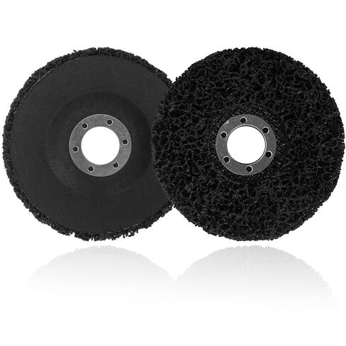 عبوتان من عجلة تجريد الطلاء مقاس 4.5 بوصة × 7/8 بوصة لقرص إزالة طلاء طاحونة الزاوية للطلاء والصدأ والطلاء وإزالة اللحام والأكسدة (أسود) in Kuwait