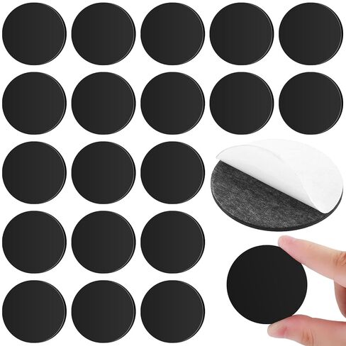 24 قطعة من مغناطيسات دائرية مقاس 2.2 بوصة من Party Zealot مع دعامة لاصقة، نقاط مغناطيسية لاصقة 80 مل قابلة للتقشير واللصق، مغناطيس دائري لاصق مسبقًا لمشاريع الحرف اليدوية والثلاجة البيضاء، منظمة in Kuwait