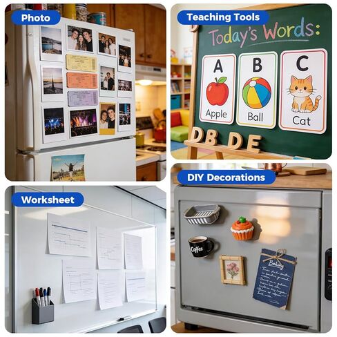 24 قطعة من مغناطيسات دائرية مقاس 2.2 بوصة من Party Zealot مع دعامة لاصقة، نقاط مغناطيسية لاصقة 80 مل قابلة للتقشير واللصق، مغناطيس دائري لاصق مسبقًا لمشاريع الحرف اليدوية والثلاجة البيضاء، منظمة in Kuwait