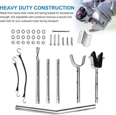 3001.1068 Adjustable Heavy-Duty Universal Transom Saver for Outboard Motors Up to 150 HP, Extends from 28" to 59" in Kuwait