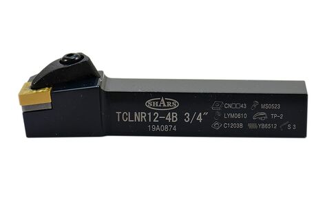Shars 3/4" Right Hand TCLN T-Type Clamp Indexable Turning Tool Holder for CNMG Insert 404-7830 ] in Saudi Arabia