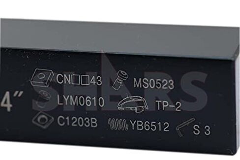 Shars 3/4" Right Hand TCLN T-Type Clamp Indexable Turning Tool Holder for CNMG Insert 404-7830 ] in Saudi Arabia
