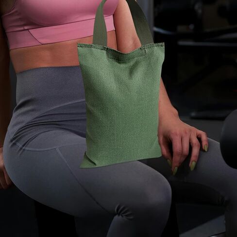 Canvas Sandbag with Handle 2kg Weight Bag for Pilates Yoga Fitness Training Reusable Small Sand Bags for Home and Gym Workouts in Saudi Arabia
