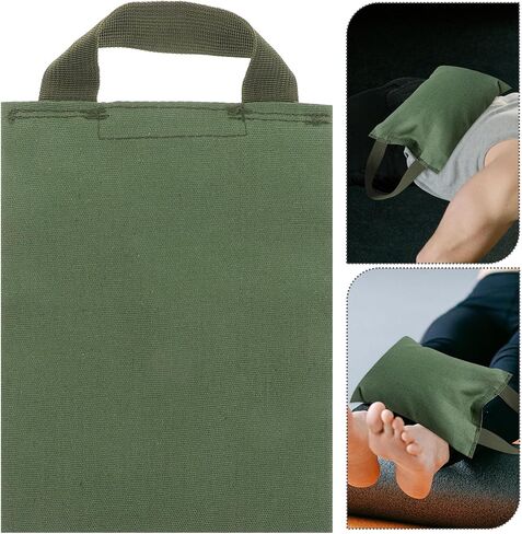 Yoga Sandbag with Handle 2kg Weighted Canvas Bag for Fitness Training and Leg Strengthening, Empty Fillable Sandbag for Yoga Workout and Exercise in Saudi Arabia