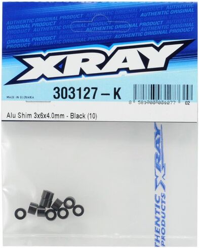 رقائق ألومنيوم XRAY 3x6x4.0 ملم - أسود (10) in Kuwait
